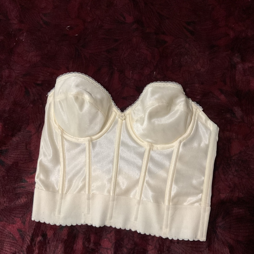 Elegant Cream Bustier Top